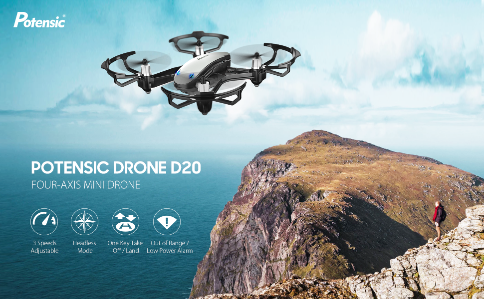   Top Potensic Drones for 2020 - Potensic D20 RC MINI DRONE WITH CAMERA